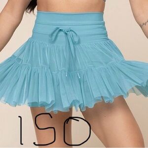ISO POPFLEX ACTIVE BLUE OASIS PIROUETTE SKORT